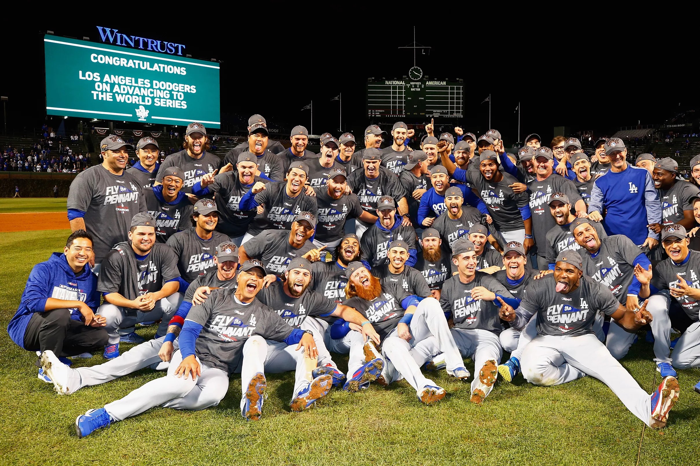 Highlights from the Dodgers’ National League pennant celebration