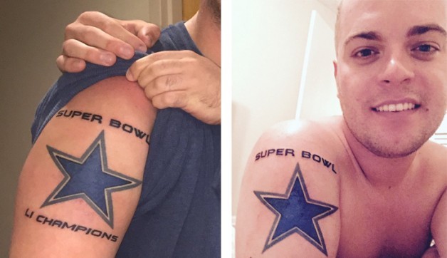 Jordan Garnett on X: @DCBlueStar Hey Dallas Cowboys! Now it's official.  Don't let me down. SUPER BOWL 51 CHAMPIONS!!! Tattooed on 12/6/16. I'm  calling it now.  / X