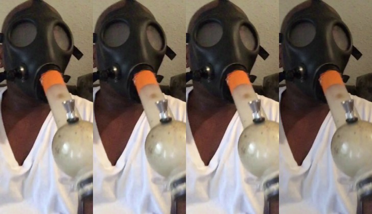 draft day bong gas mask