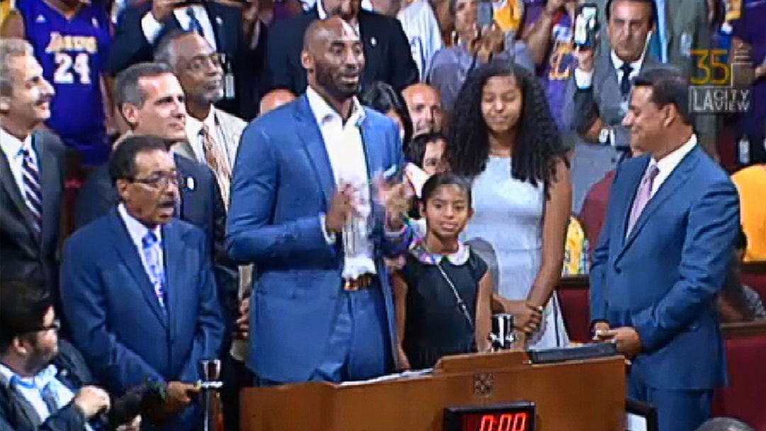 Kobe Bryant 'Kobe Day Is a Huge Honor' Speaks At City Hall (Video)