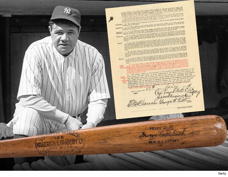 Babe Ruth Game Used Bat Pulls In Figures At Auction