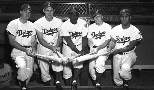 Sandy Koufax Don Drysdale Signed Jackie Robinson Brooklyn Dodgers Jers —  Showpieces Sports