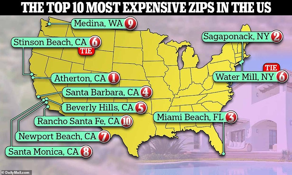 Revealed The Top 10 Most Expensive Zip Codes In America 4501