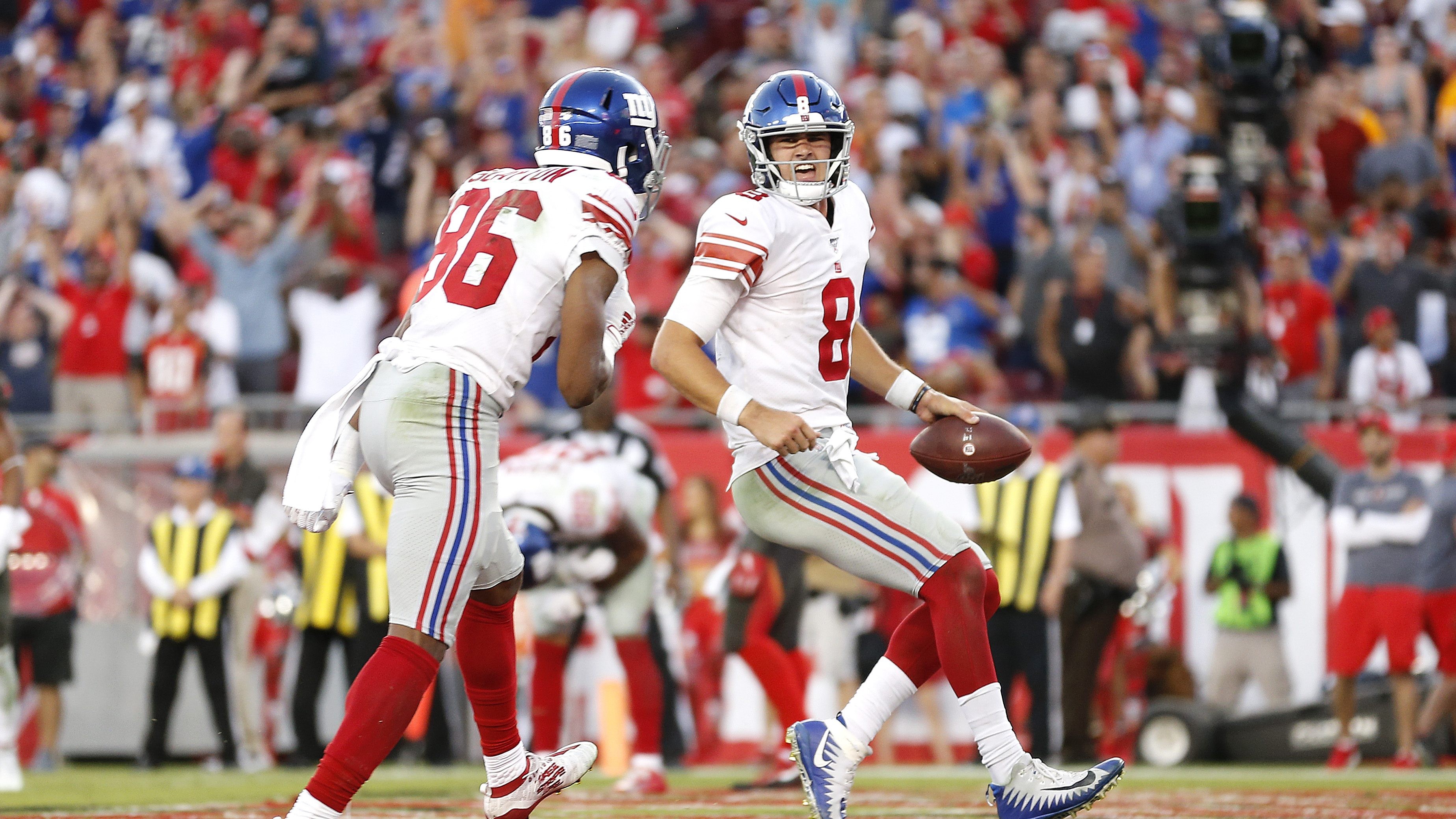 New York Giants QB Daniel Jones Scores Game-winning TD Vs. Bucs (Video)