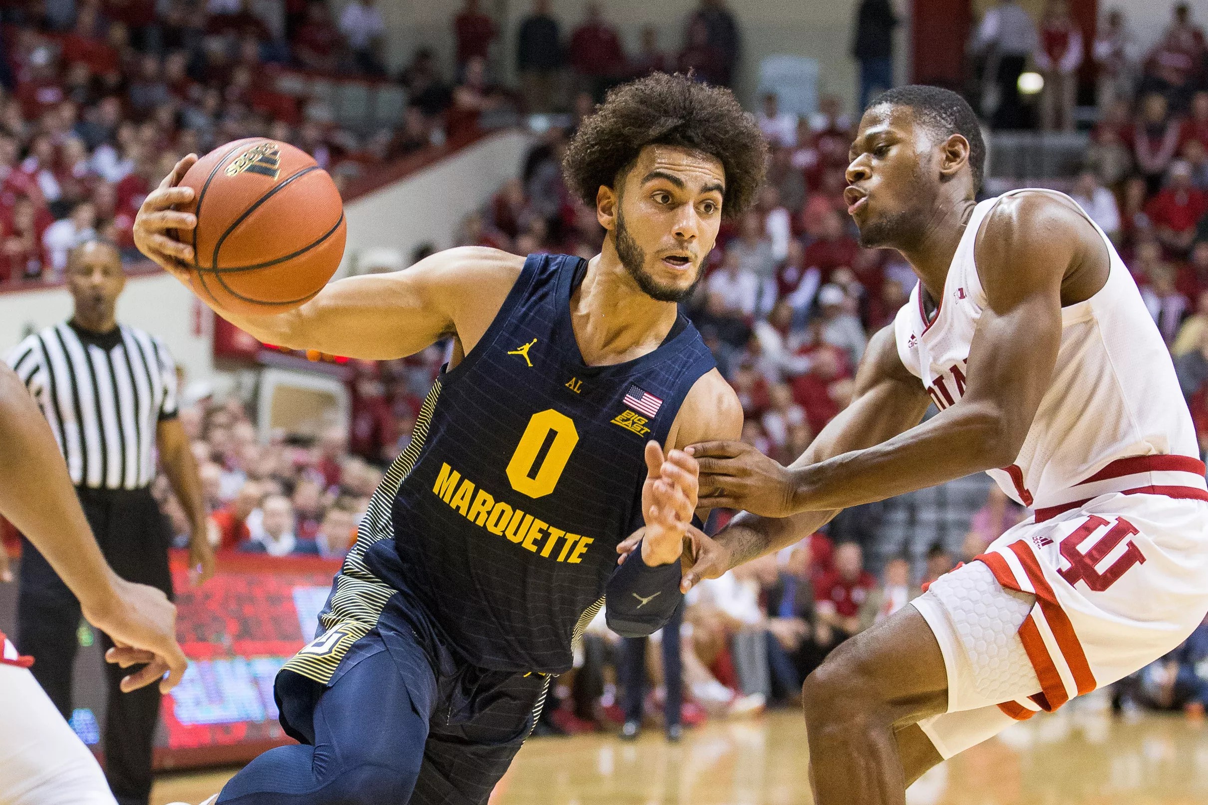 Jayhawks vs Eagles in the Preseason NIT semifinal.