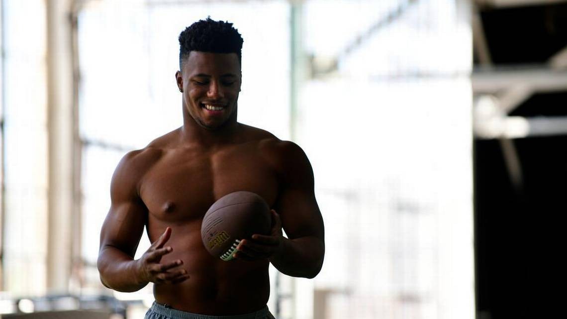 Saquon Barkley shows off muscles (and a lot more) in ESPN's Body Issue