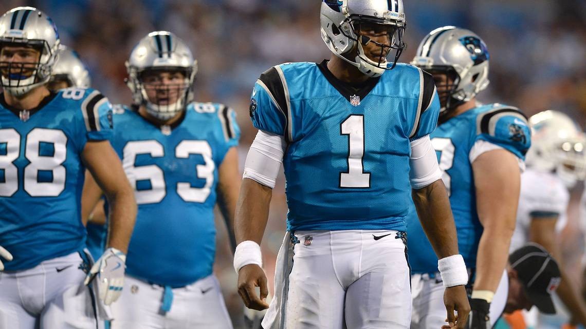 Panthers to wear black pants with blue jerseys vs. Patriots