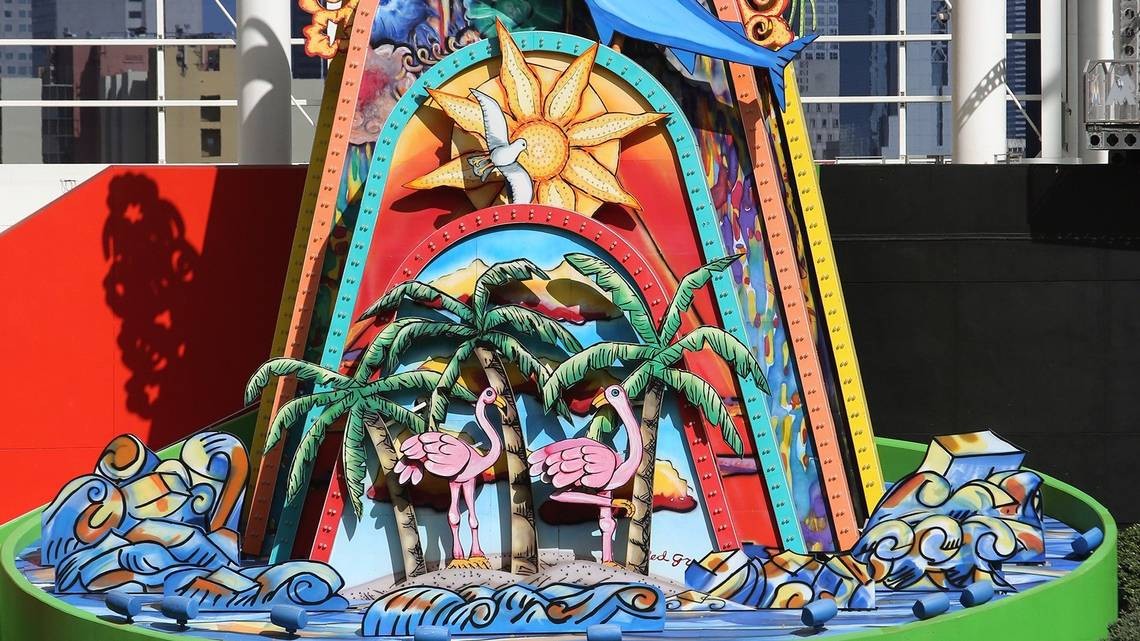 Home Run Sculpture gathering dust at Marlins Park. And here is why