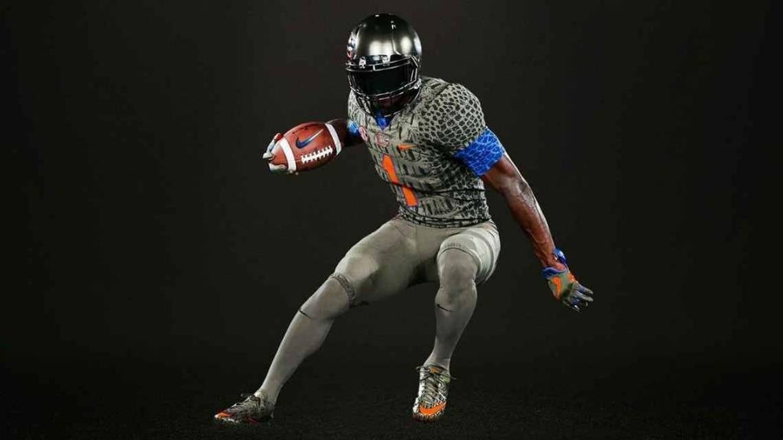 Gators football team goes full reptile with green scaly uniforms