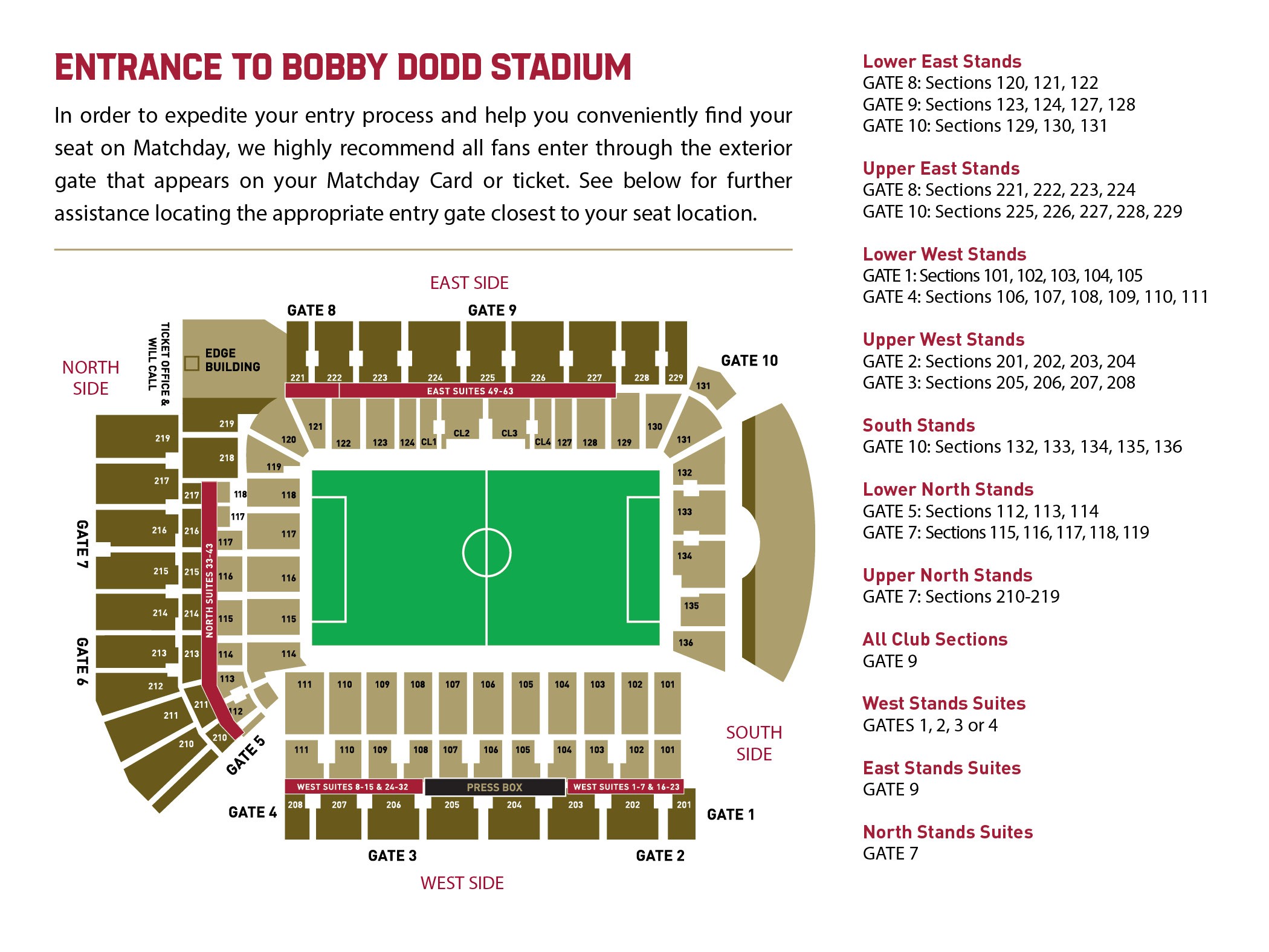 Bobby Dodd Stadium Seating Chart With Seat Numbers