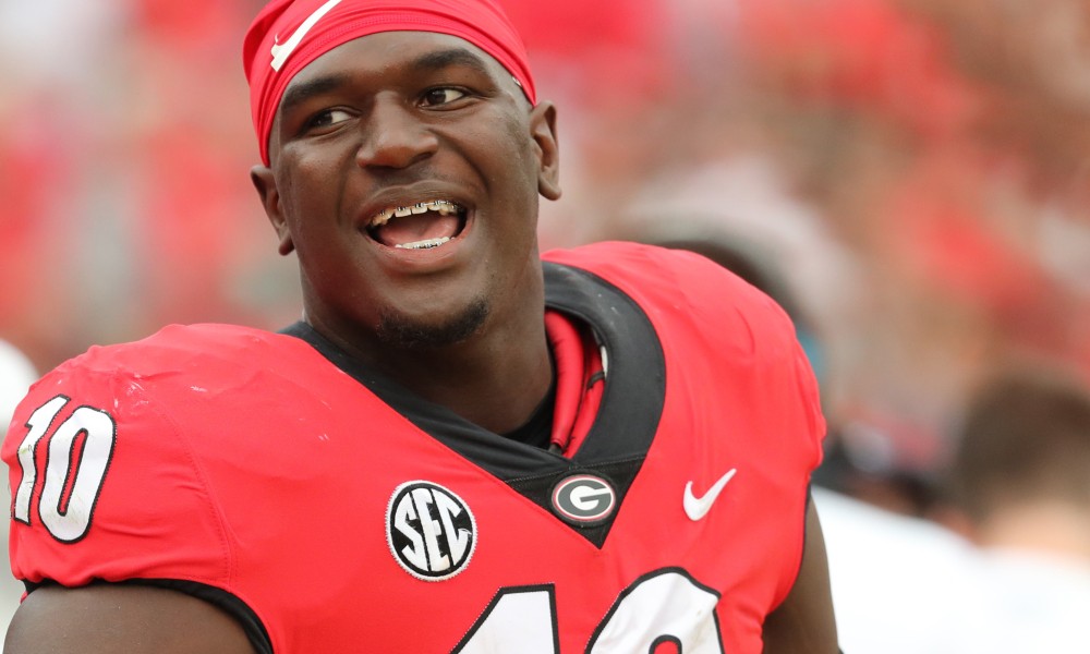 UGA football player card DL Malik Herring