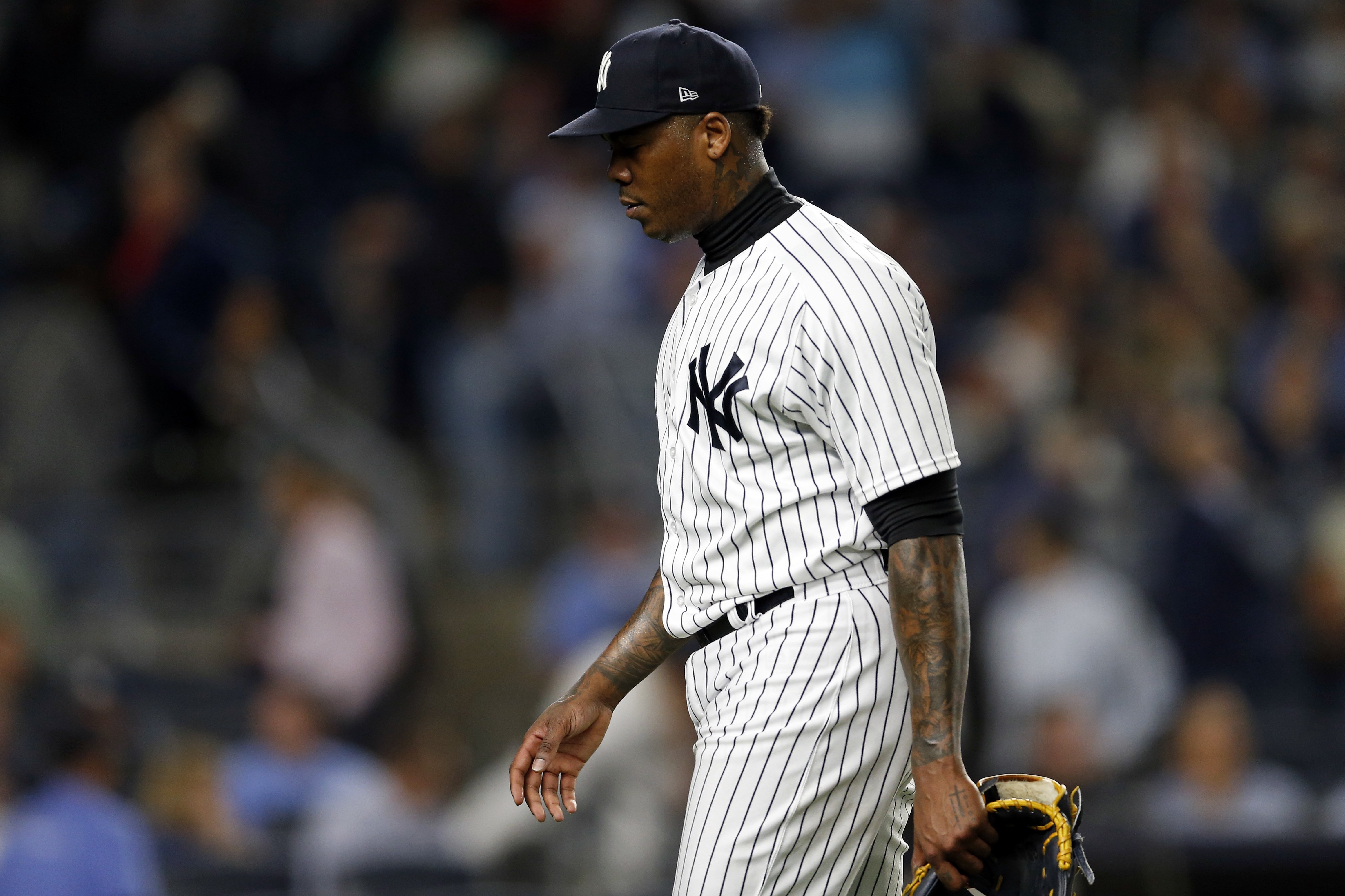 New York Yankees Aroldis Chapman Losing Speed Due To Injury