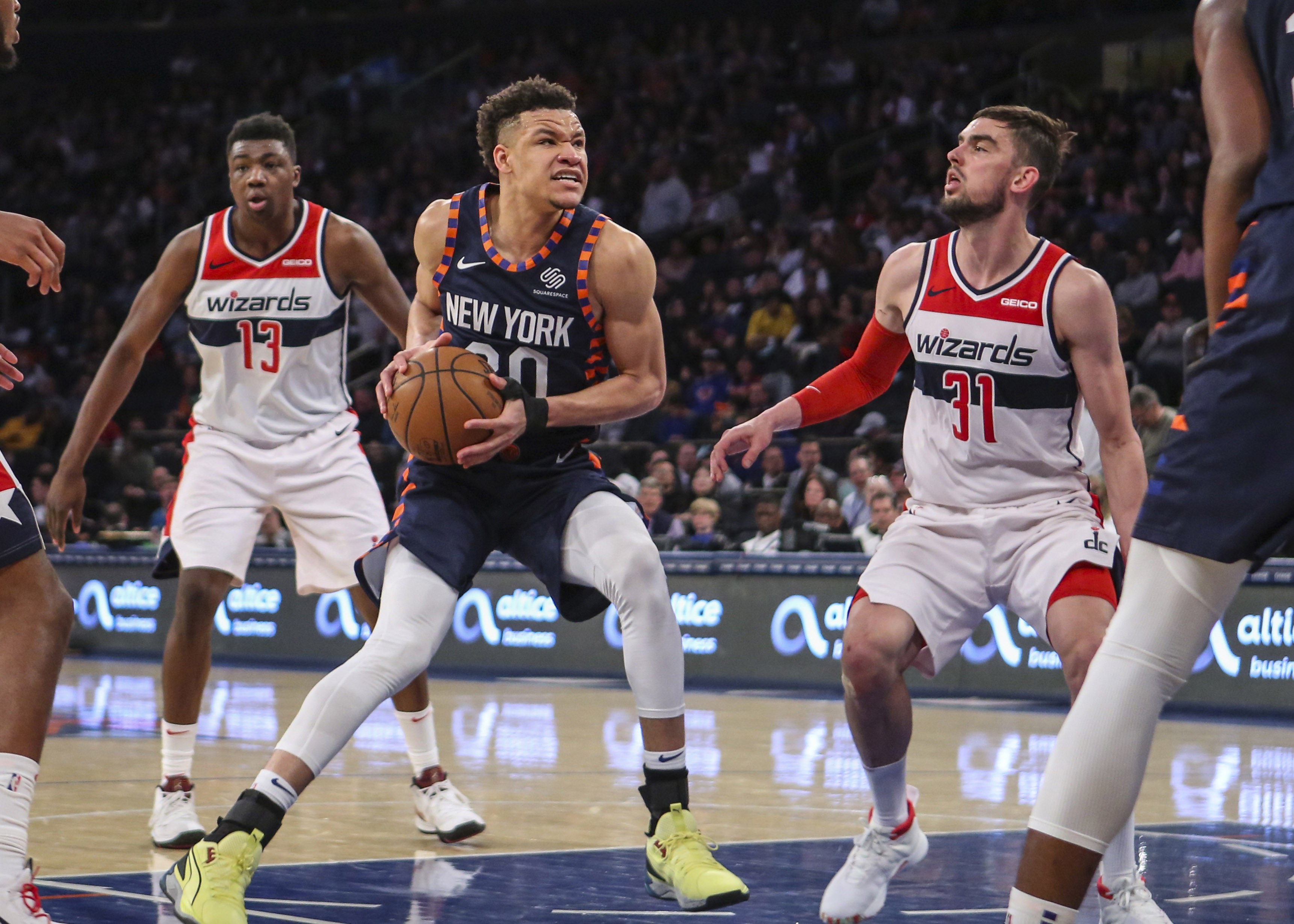 New York Knicks Kevin Knox does play soft but not all the time