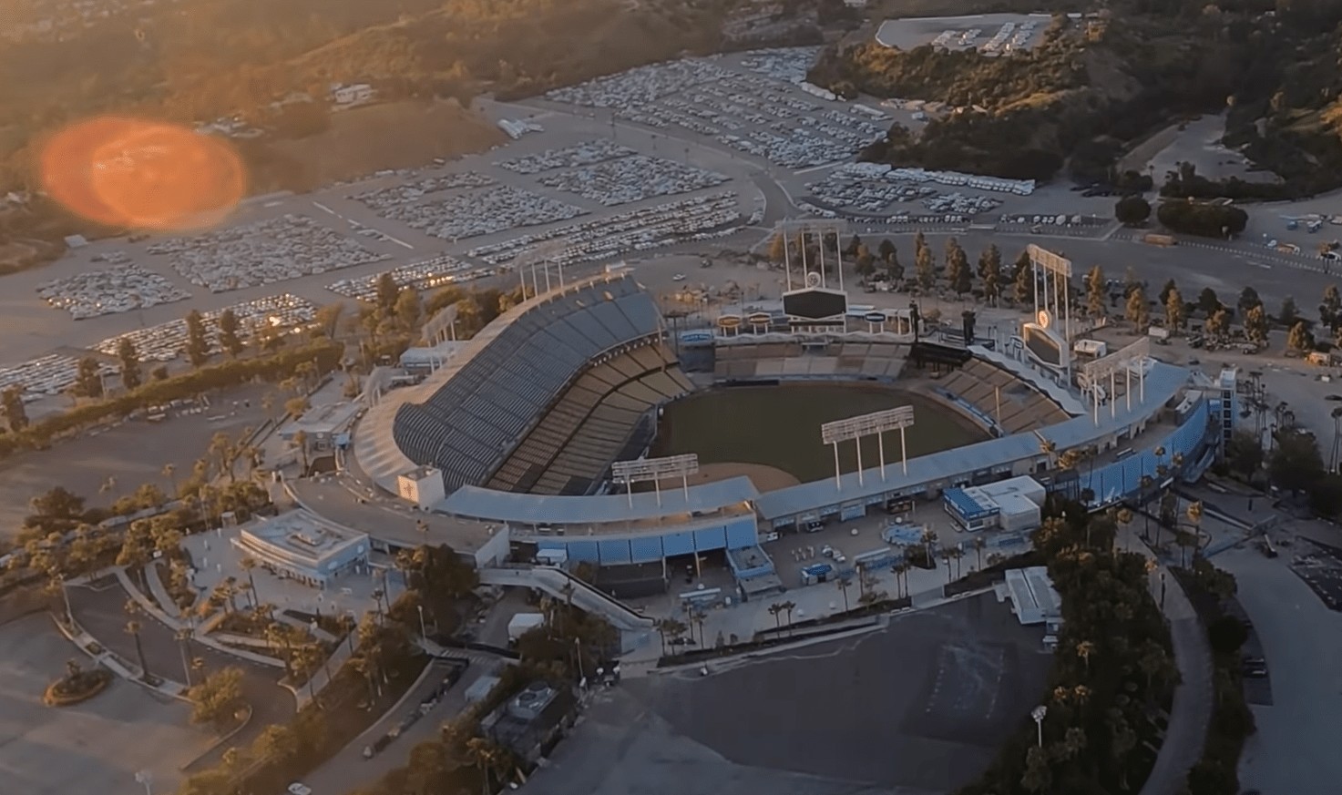 Dodger Stadium Construction A Fly Over Provides the Latest Look at