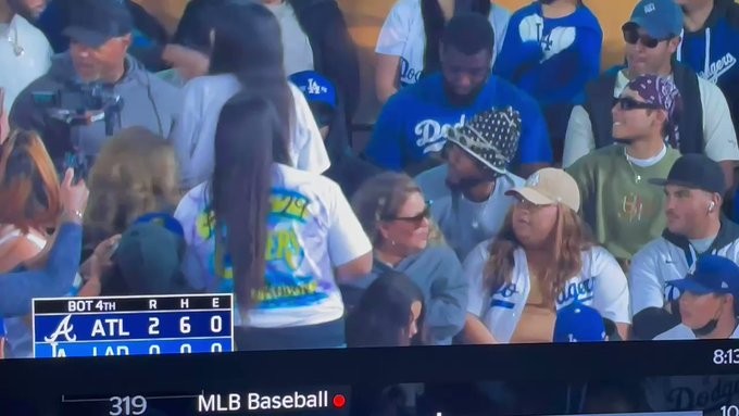 Kendrick Lamar Watched Dodgers Games From Right Field Pavilion In