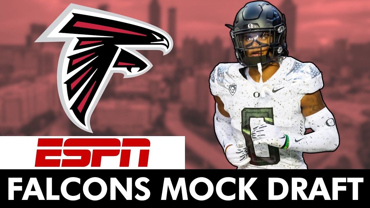 ESPN's NEW Atlanta Falcons 7-Round Mock Draft Ft. Christian Gonzalez &  Tyler Scott