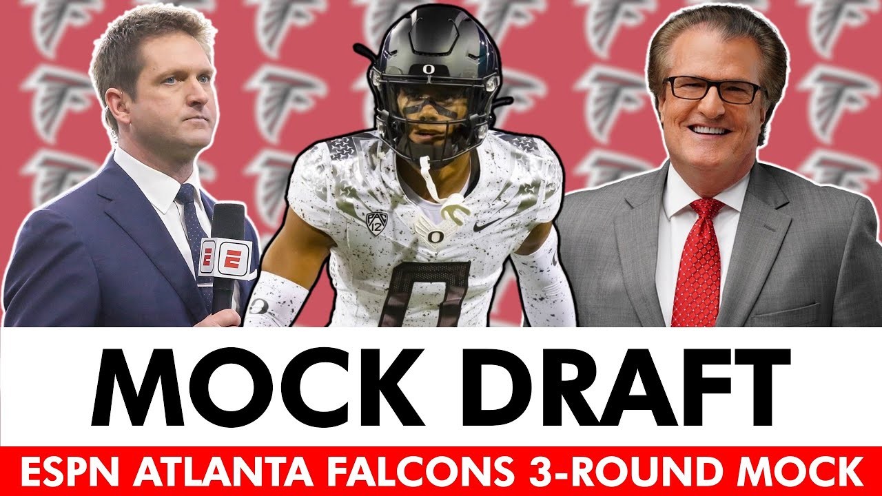 Atlanta Falcons NFL Draft Rumors Todd McShay + Mel Kiper 3 Round Mock