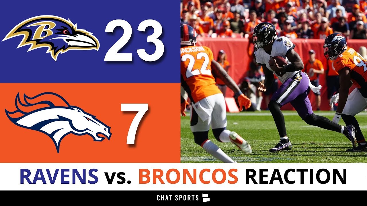 Ravens vs Broncos Post-Game Recap After 23-7 Loss  Lamar Jackson, Marquise  Brown Stats & Highlights
