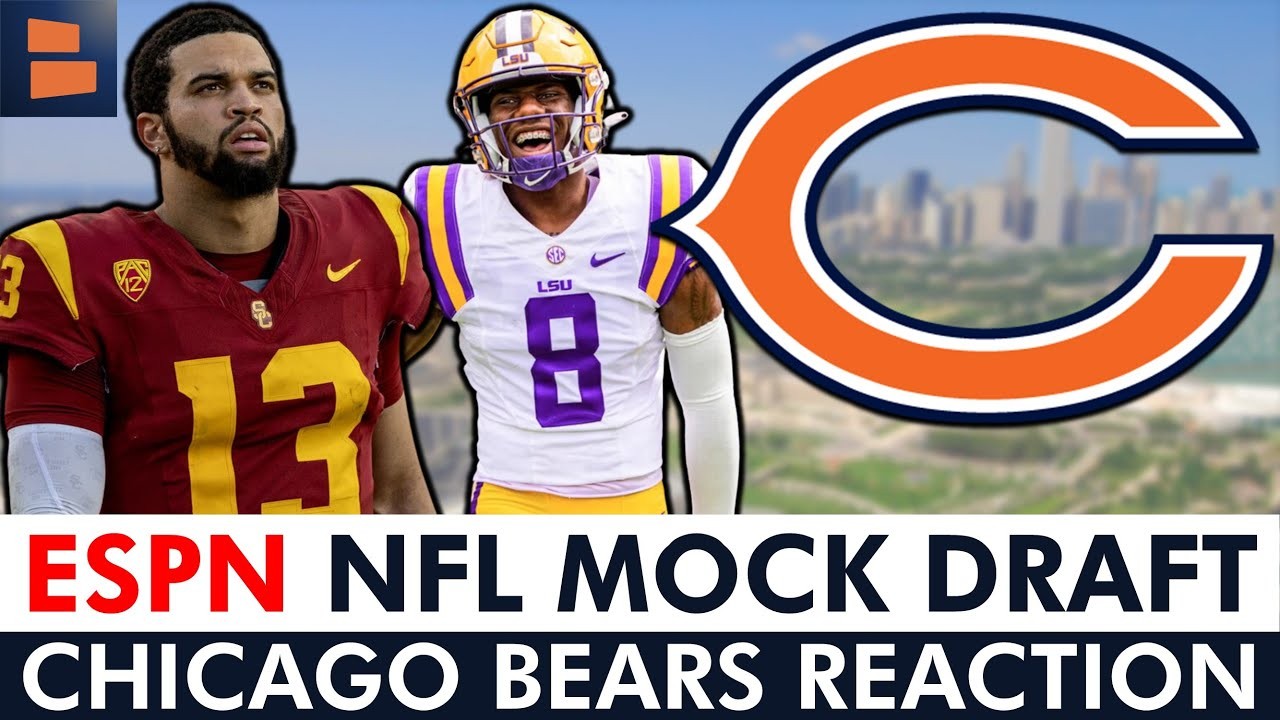 2024 NFL Mock Draft From ESPN Chicago Bears Draft Caleb Williams