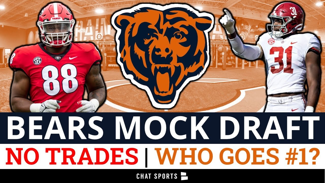 2023 Chicago Bears Mock Draft With NO TRADES Will Anderson Jr. Or