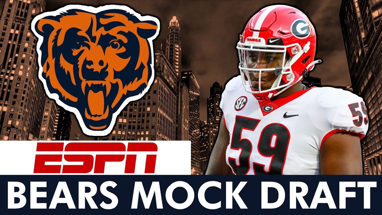 ESPN's NEW Chicago Bears 7-Round Mock Draft Ft. Broderick Jones