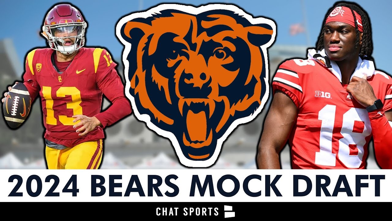 Chicago Bears 2024 NFL Mock Draft: Caleb Williams AND Marvin Harrison Jr.  Combo In Round 1?!