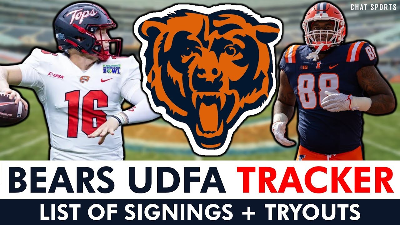 Chicago Bears UDFA Tracker Full List Of UDFAs The Bears Signed After