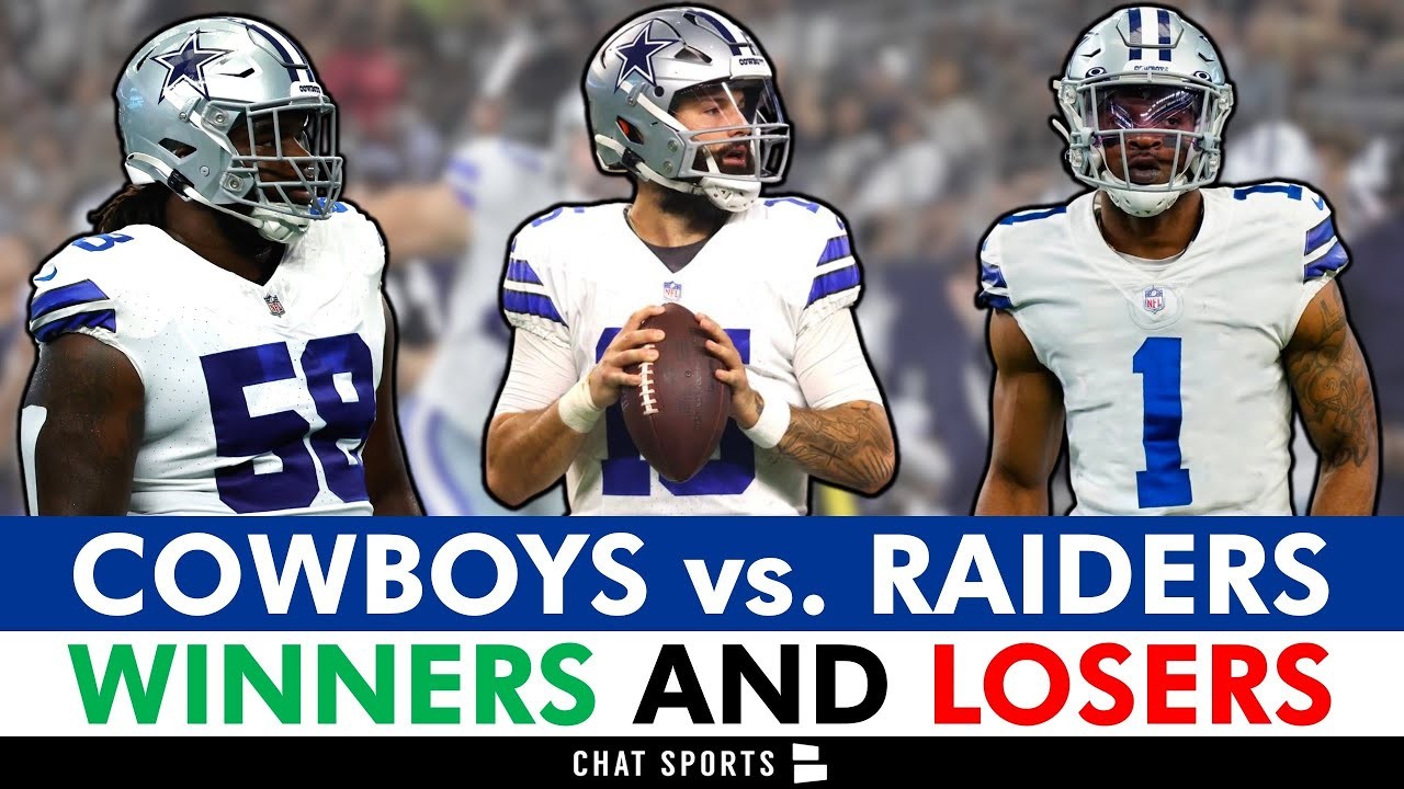 Cowboys Winners & Losers Vs. Raiders: Will Grier, Hunter Luepke, Mazi ...