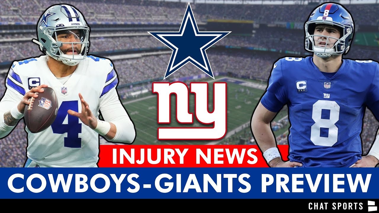 Cowboys vs. Giants Injury Report — Week 1