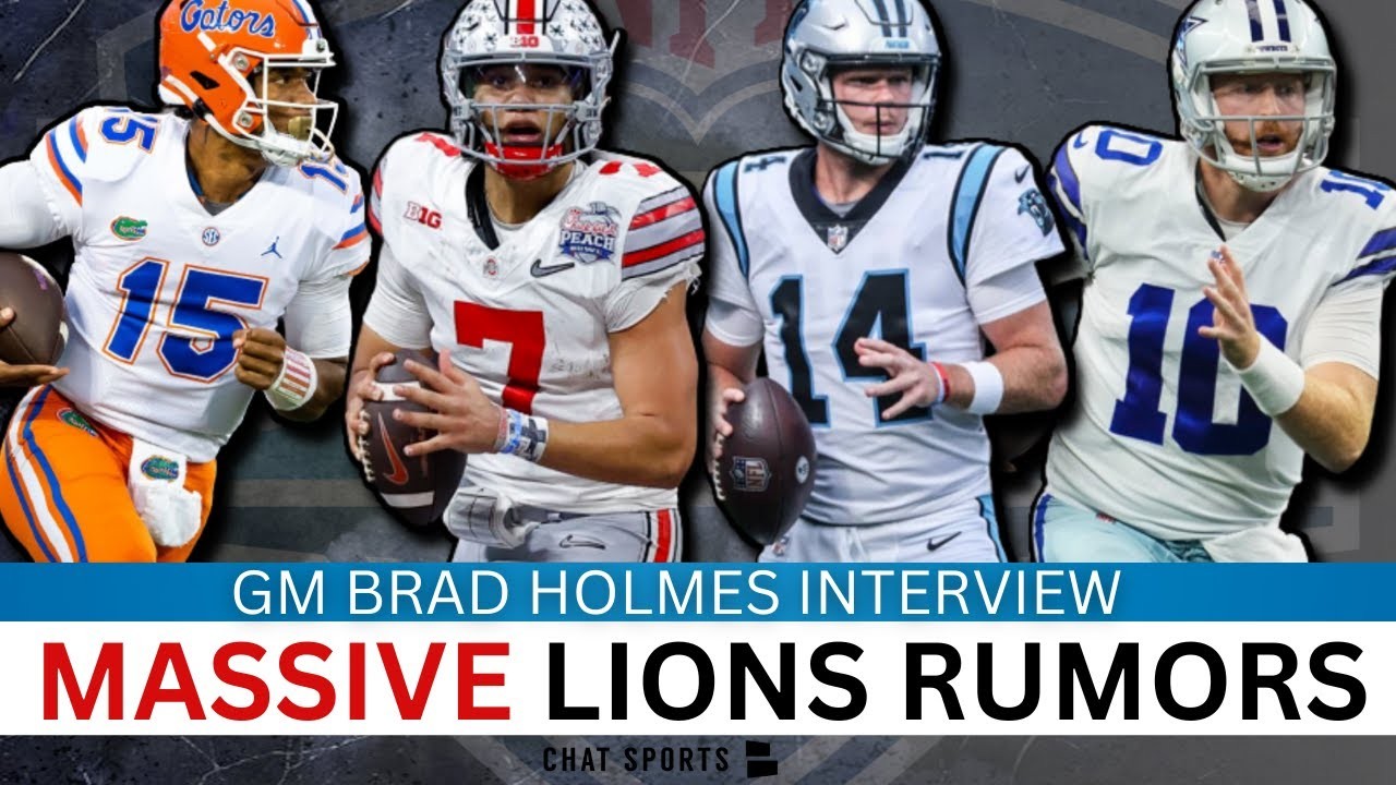 Detroit Lions News & Rumors: 2023 NFL Draft Targets, NFL Free Agency News &  Rumors + Brad Holmes 