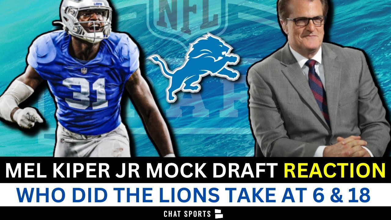 2023 NFL Draft reactions focusing on the Detroit Lions draft picks