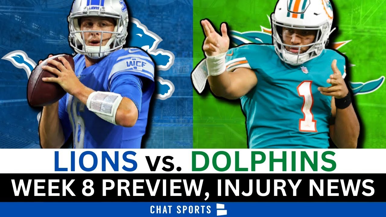 Lions vs. Dolphins Preview, Prediction, Injury Report, D’Andre Swift