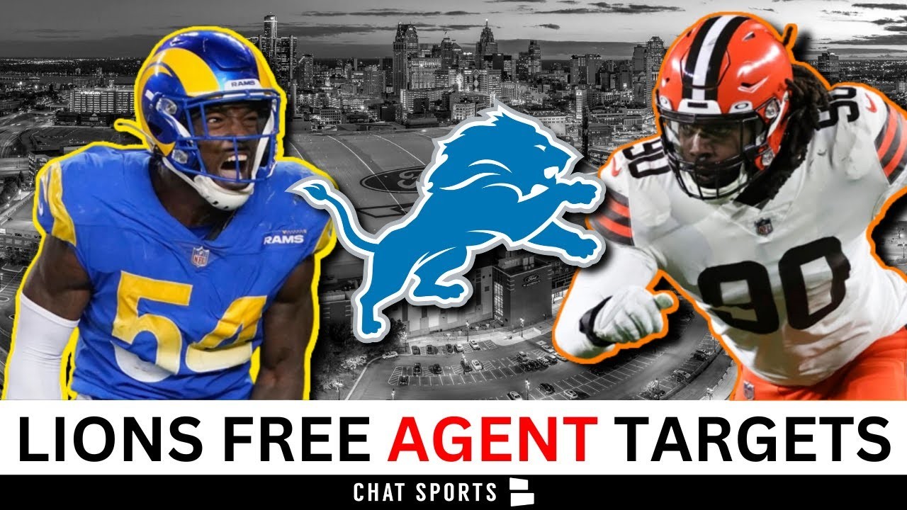 Who are the Detroit Lions 2023 free agents?