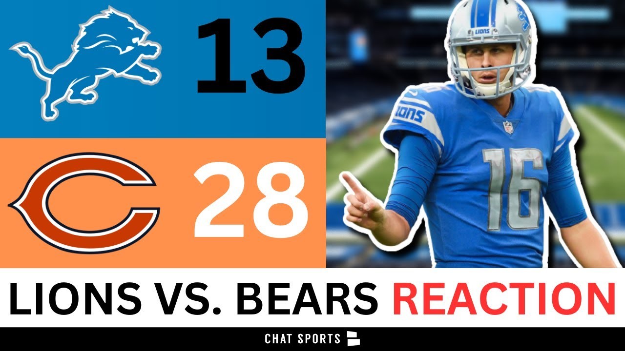 Lions Rumors & News After 28-13 Loss Vs. Bears | Jared Goff, Jahmyr ...