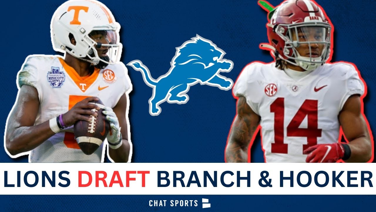 BREAKING Lions Draft S Brian Branch & QB Hendon Hooker In Round 2