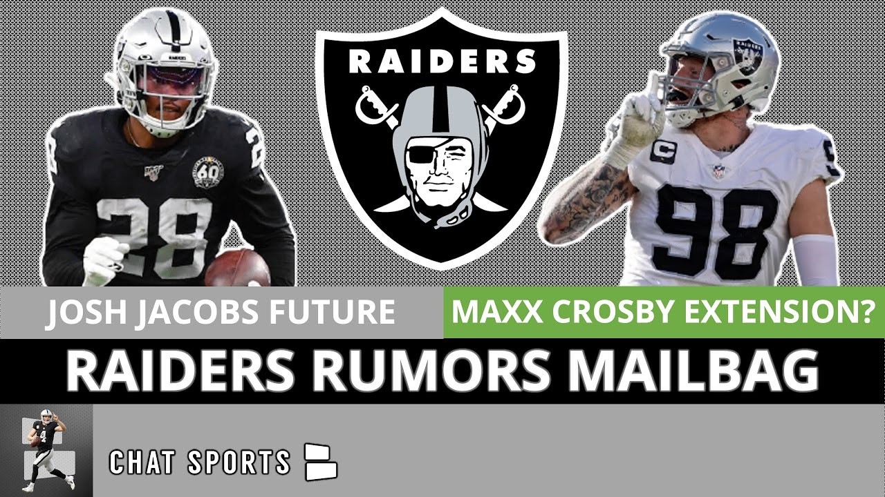 Las Vegas Raiders Will Give Josh Jacobs A Contract Extension? Raiders  Rumors Mailbag 