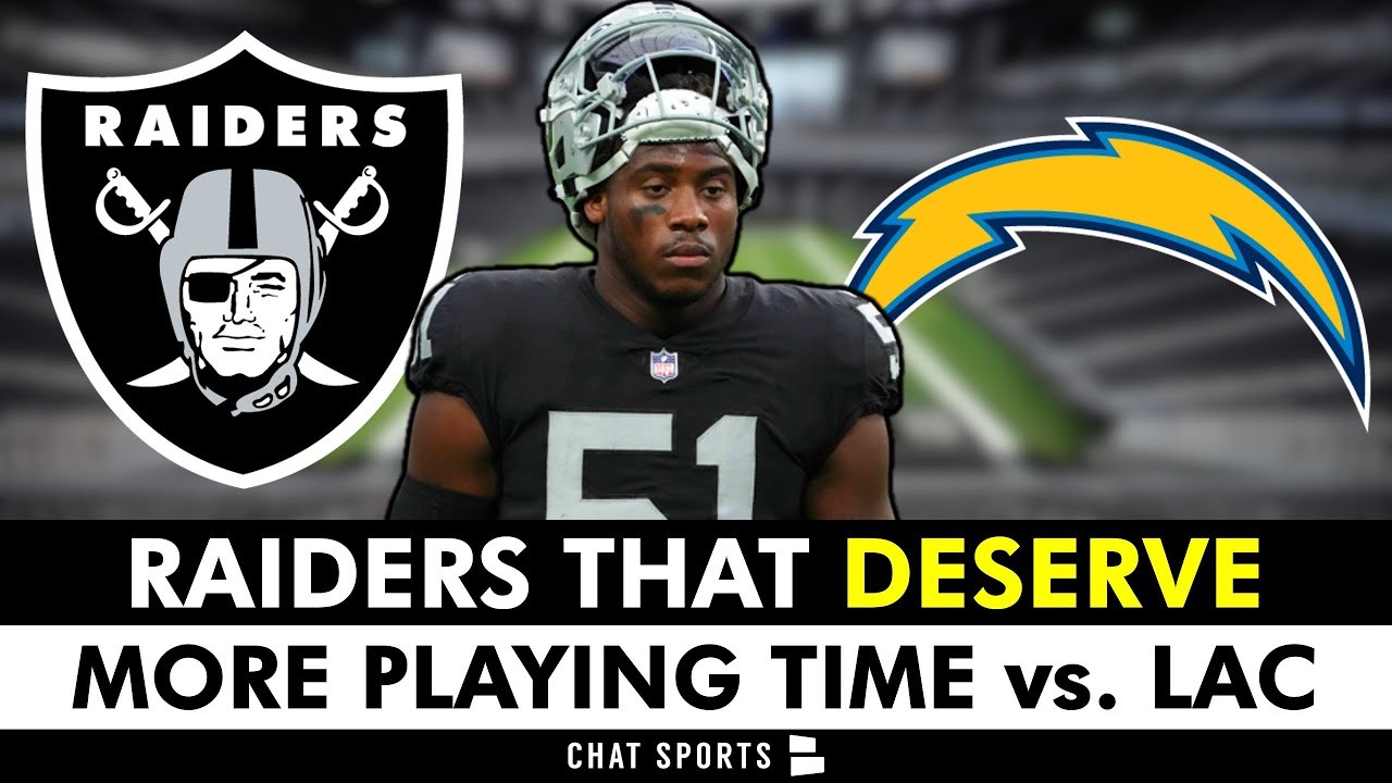 Start Aidan O'Connell! 5 Las Vegas Raiders Players That Deserve More  Playing Time vs. The Chargers