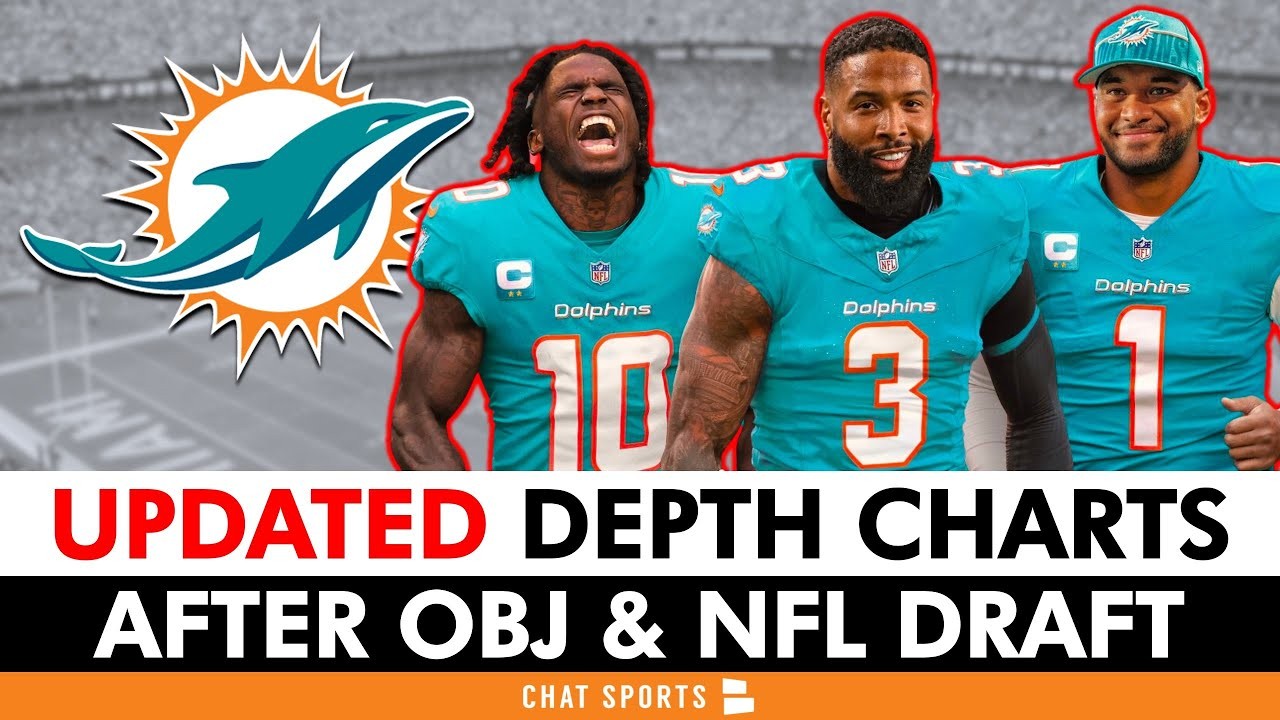 UPDATED Dolphins Depth Chart Following The 2024 NFL Draft & Odell