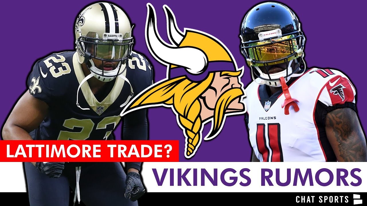 Vikings Rumors Marshon Lattimore TRADE? Sign Julio Jones? + Justin Jefferson Contract News