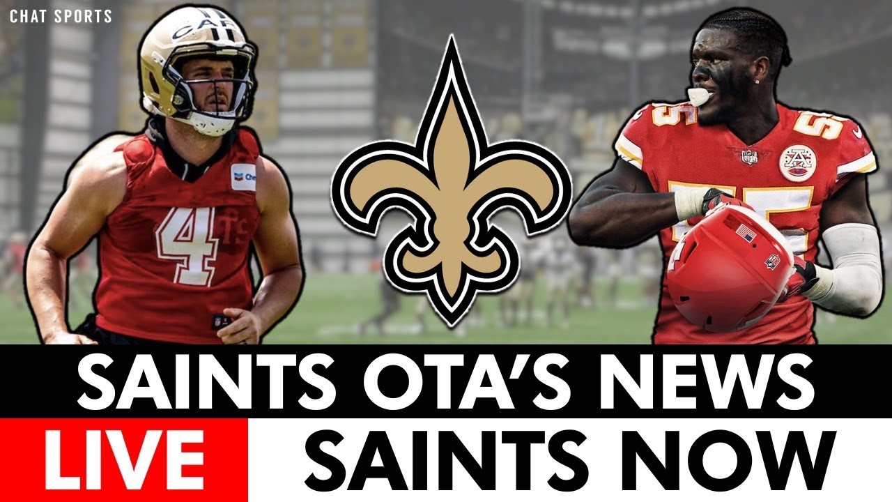LIVE New Orleans Saints OTAs News, Sign Frank Clark In NFL Free Agency? Rashid Shaheed SHINES