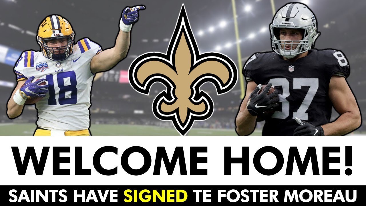 BREAKING Foster Moreau SIGNS With The New Orleans Saints Saints News