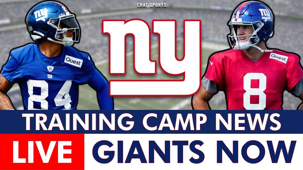 LIVE NY Giants Training Camp News Day 5 Ft. Daniel Jones, Jalin Hyatt ...