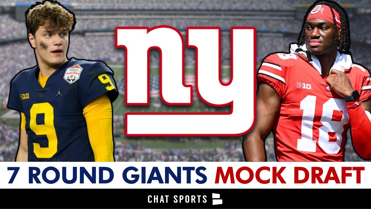 NEW Giants Mock Draft All 7 Rounds In 2024 NFL Draft