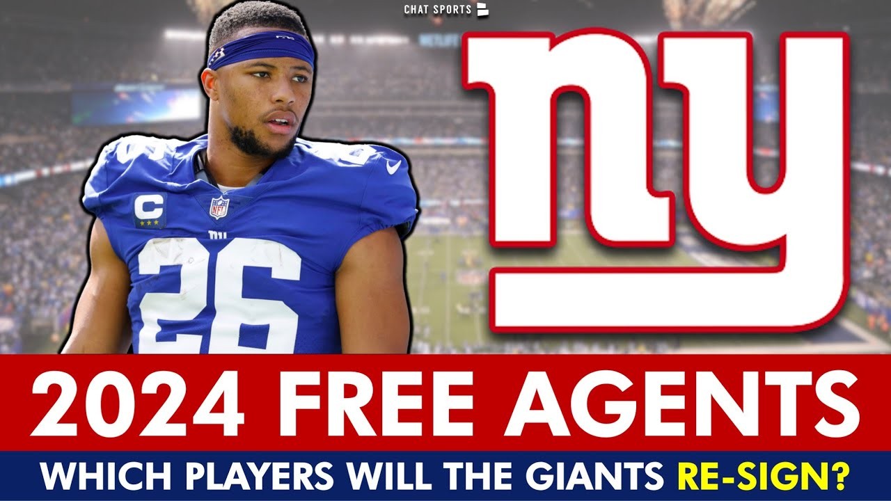 Giants 2024 Free Agents Which Players Will Joe Schoen ReSign This Offseason? Ft. Saquon Barkley