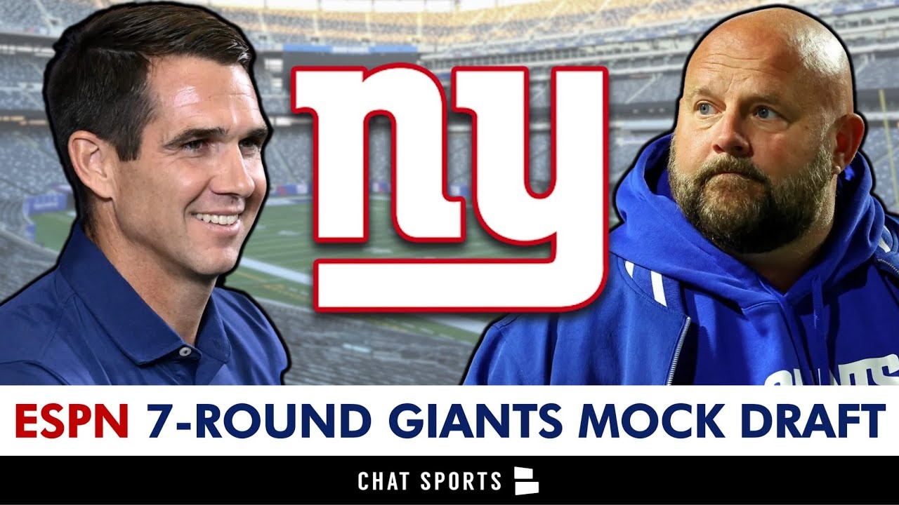 Giants 7 Round Mock Draft From ESPN NFL Draft Expert New York Giants