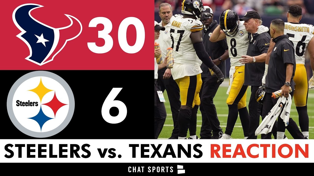 Steelers INSTANT Reaction & News After 30-6 Loss vs. Texans - Kenny Pickett  Leaves With Knee Injury