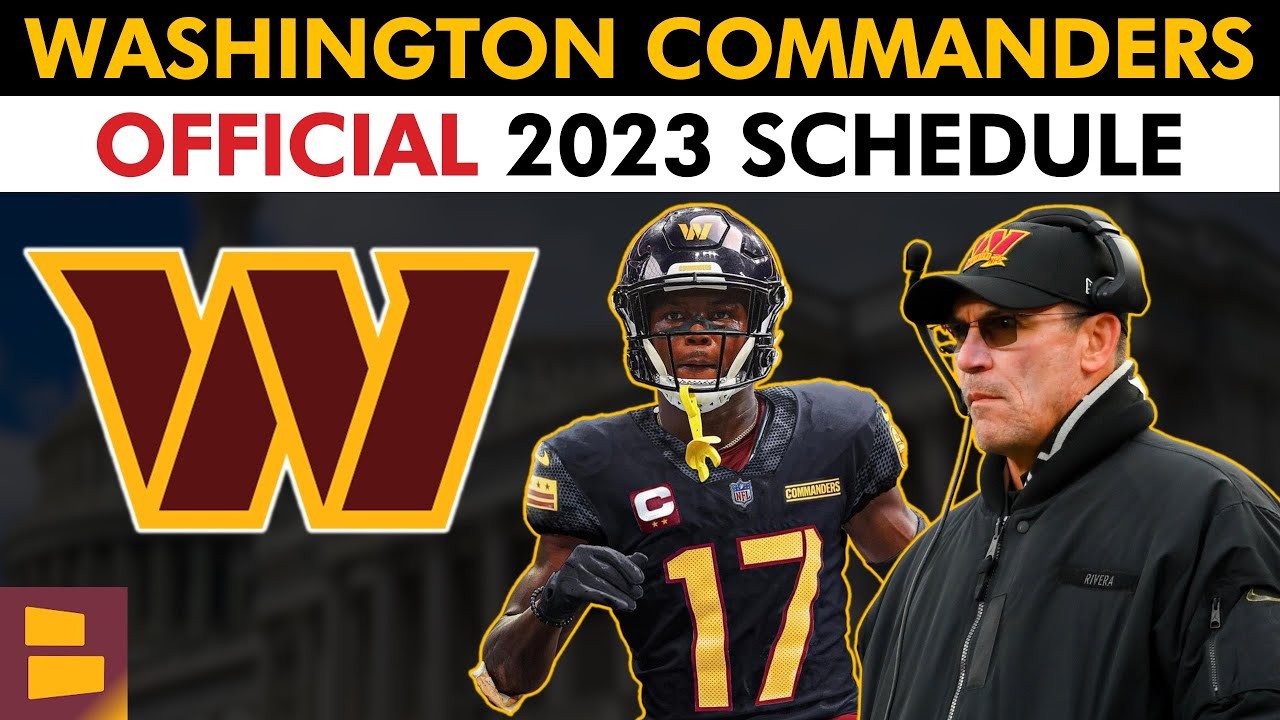 2023 Washington Commanders Schedule Week 1 vs. Cardinals, Primetime