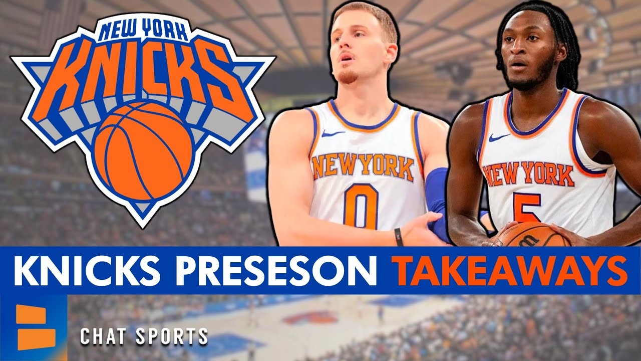 5 Things We Learned From Knicks 1st Preseason Game Ft. Donte DiVincenzo ...