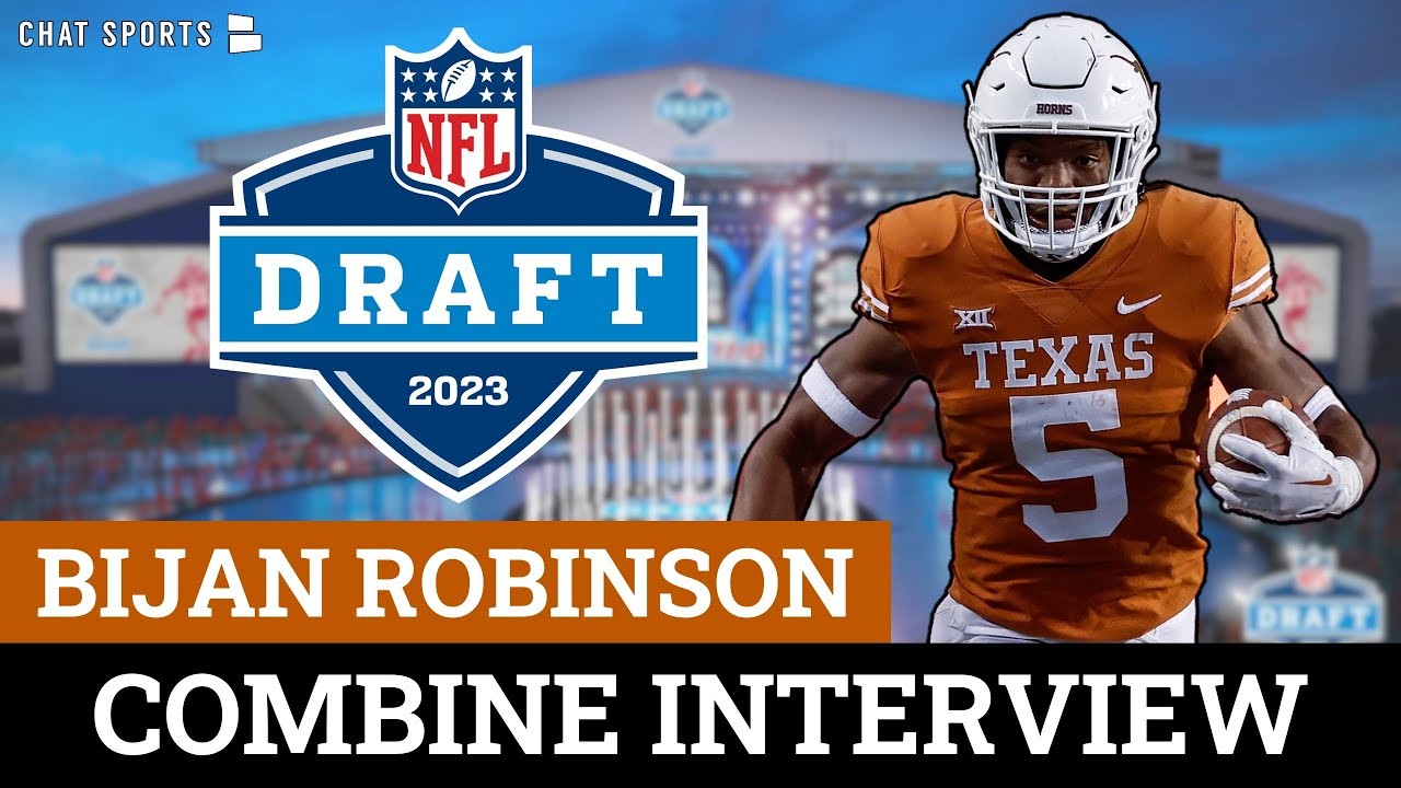 Bijan Robinson Combine Interview 1st RB Drafted, Draft Meetings, Top 3