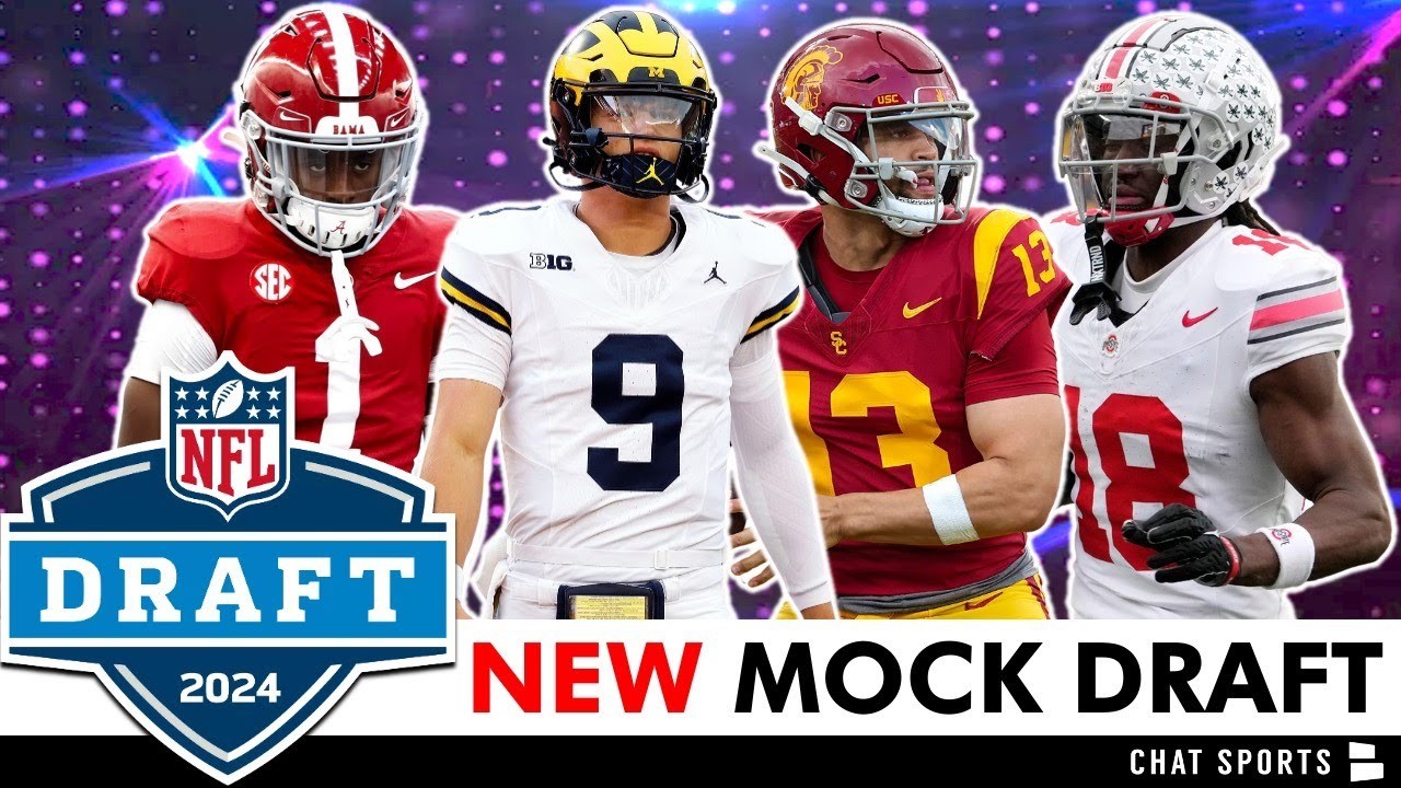 2024 NFL Mock Draft From Bucky Brooks JJ McCarthy Top 3 Pick? NFL
